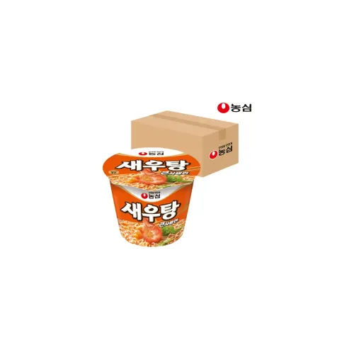 농심 새우탕 큰사발 컵라면 115g X 16개