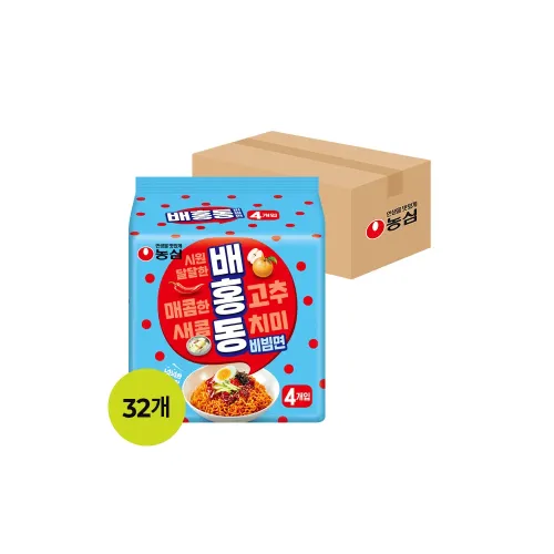 농심 배홍동 비빔면 137g X 32개